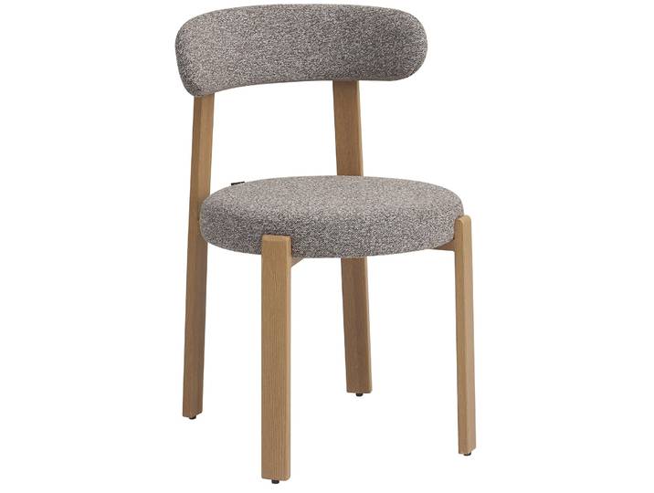 Runder Esstisch Prinise 120 cm Taupe Hochglanz