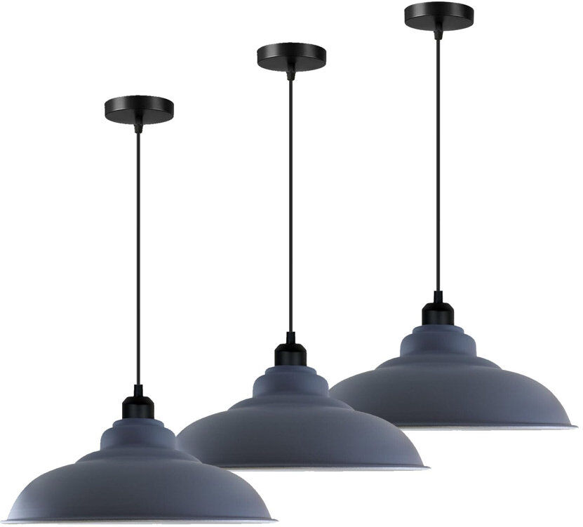 Rio 3 - Light Pendant Gray 26cm H X 32cm W X 32cm D