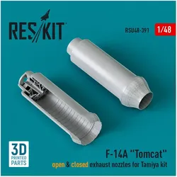ResKit F-14A Tomcat open & closed exhaust nozzles for Tamiya kit (3D Printed)