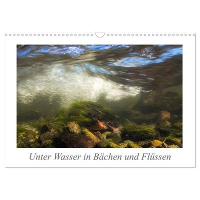Unter Wasser in Bächen und Flüssen (Wandkalender 2027 DIN A3 quer), CALVENDO Monatskalender