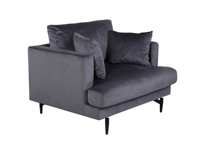 Livetastic Sessel, Dunkelgrau, Metall, 104x82x92 cm, Wohnzimmer, Sessel, Polstersessel
