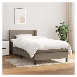 vidaXL, Boxspringbett, Lucan (Block mit Quadraten) (90 x 200 cm)