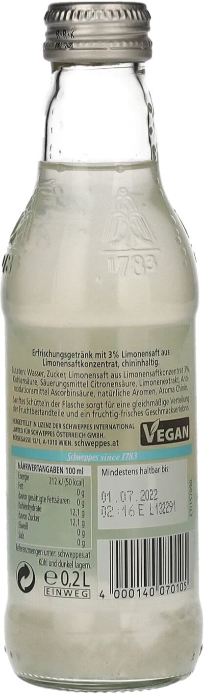 Schweppes Original Bitter Lemon 0,2l