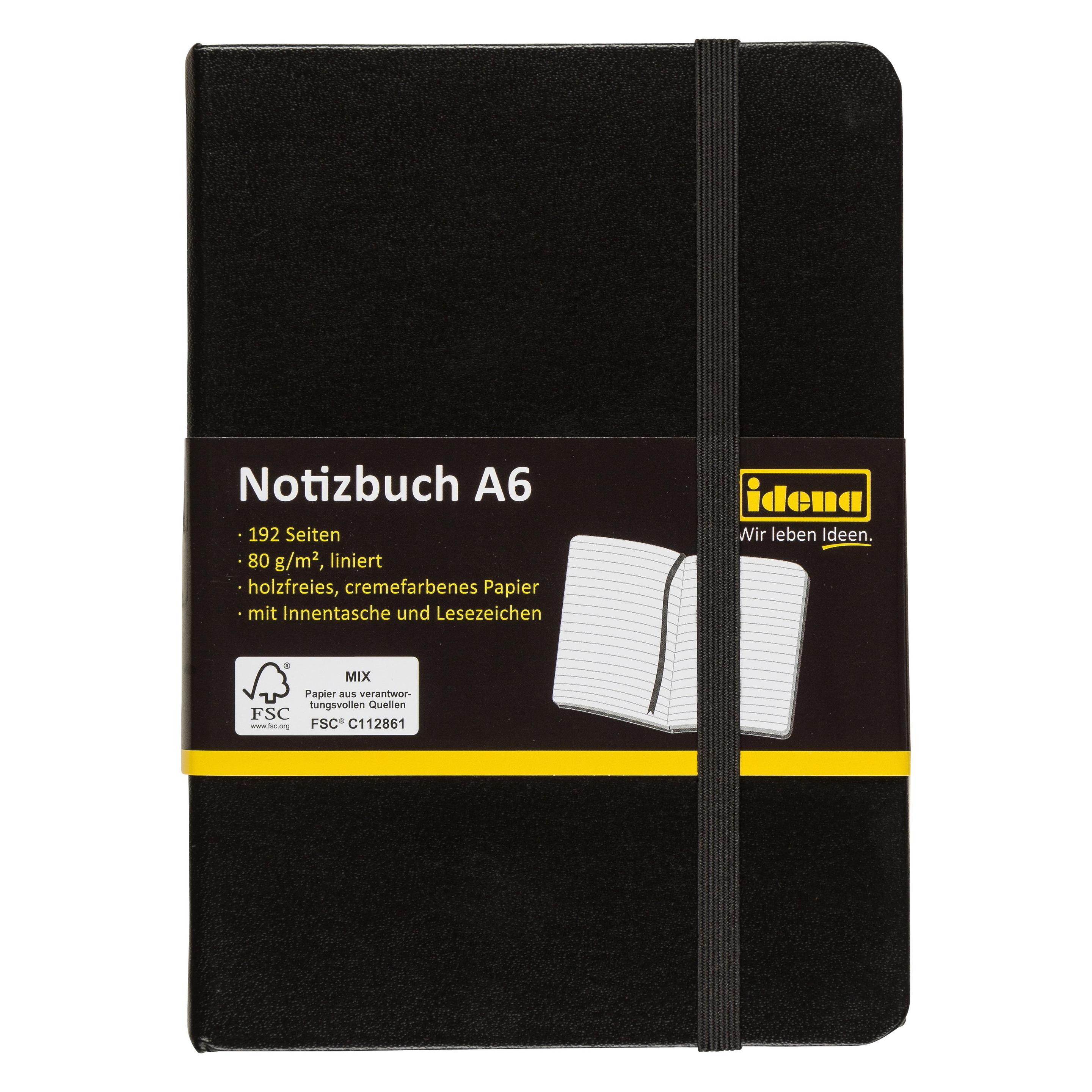 Idena Notizbuch (A6, Liniert, Harter Einband) (22658038)