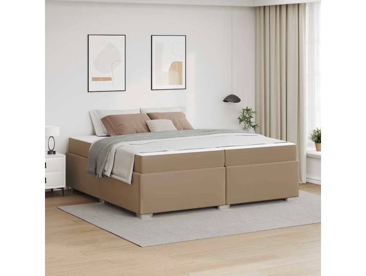 vidaXL Bettrahmen Cappuccino 200 x 200 cm PVC