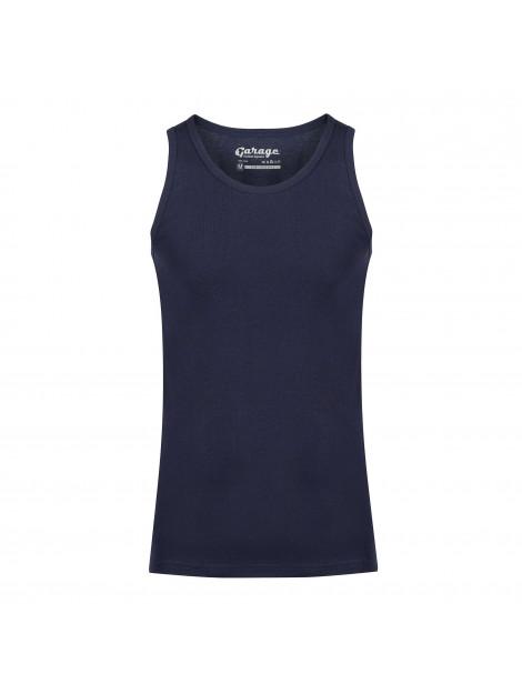 Garage Basis singlet semi bodyfit blauw