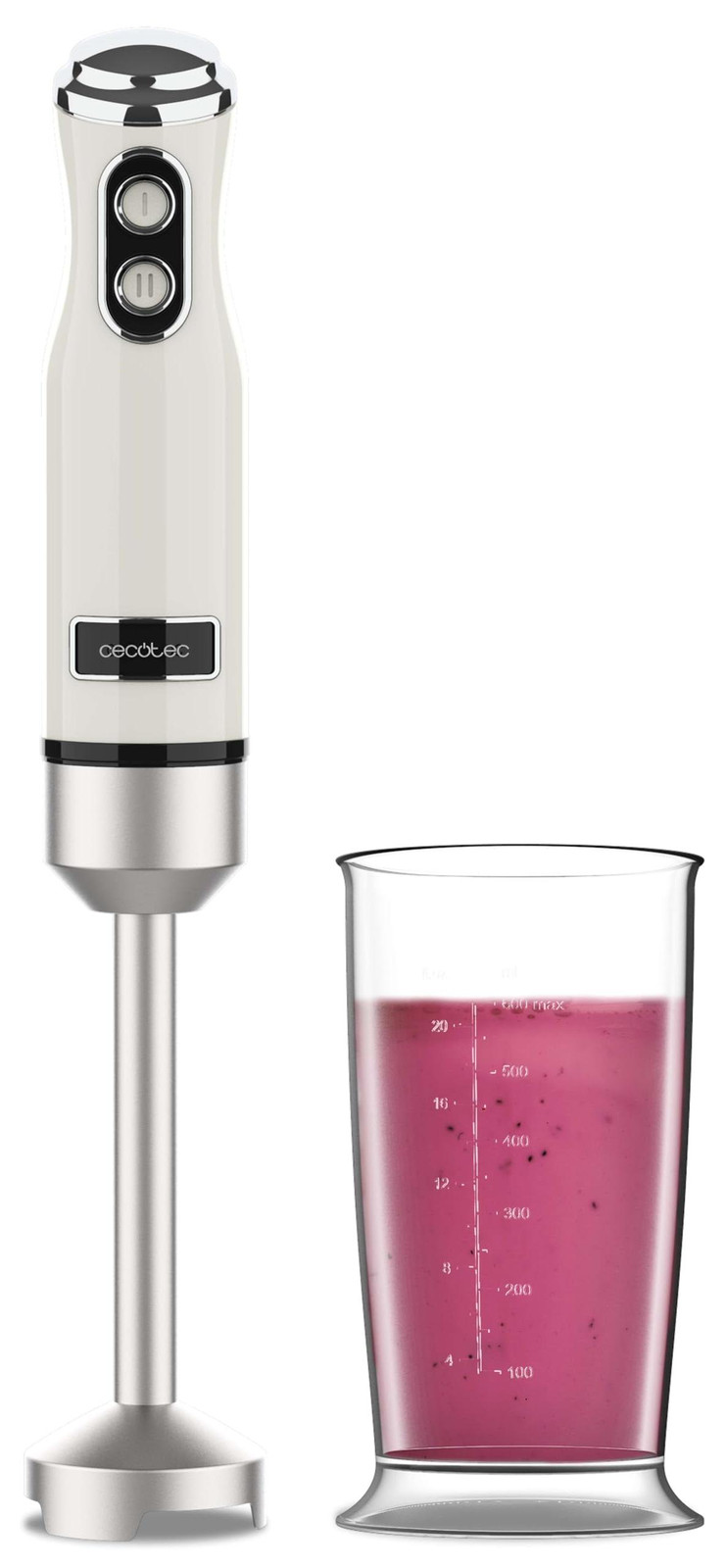 Cecotec Retro duikmixer, 1200 W, beige