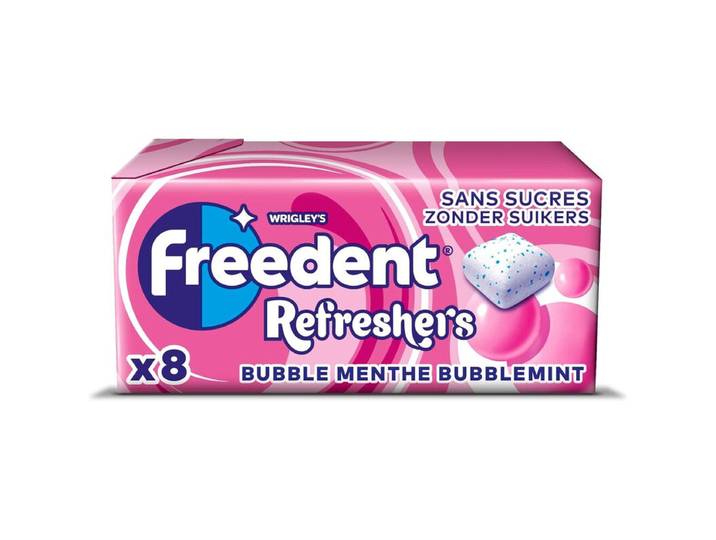 FREEDENT refresh bubble menthe x1