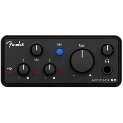 Fender Audio-Interface AudioBox Go 2-Kanal mit Kabel, Audio Interface, Schwarz