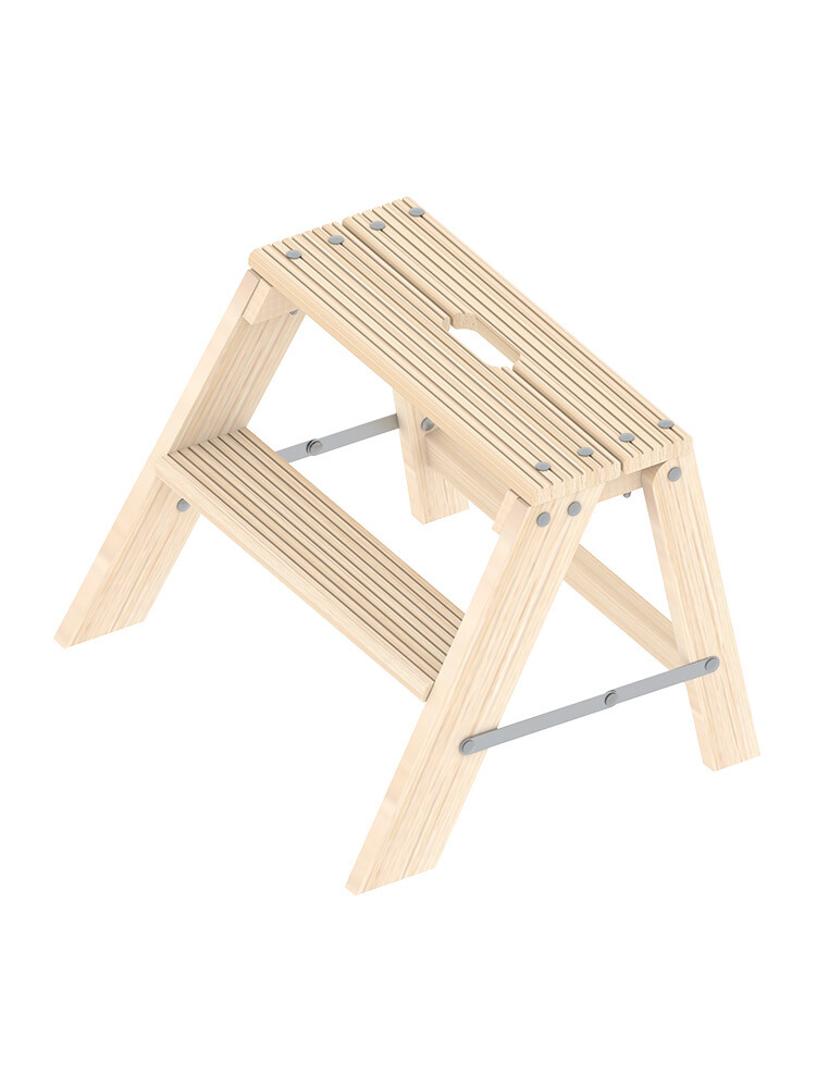Layher Holz-Stufentritt 1055 / 2 Stufen / Klappbar - Art-Nr: 1055002