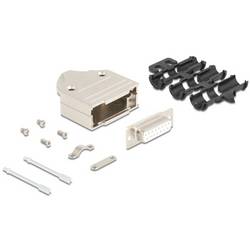 Delock 67133 67133 D-SUB Gehäuse Metall Silber 1 St. Bag