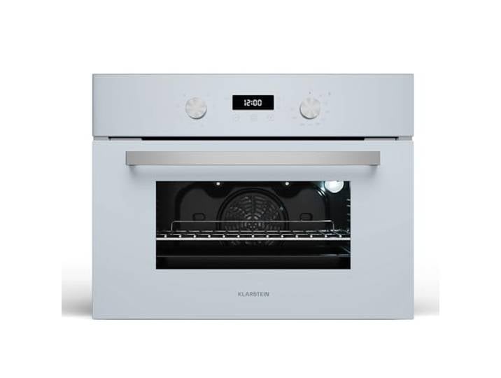 Klarstein SpaceSmart Four Encastrable Chaleur Tournante - 41 L\, 8 Fonctions\, Minuterie Numérique\, Nettoyage Vapeur\, Porte Amovible\, Classe Énergétique A\, Design Compact