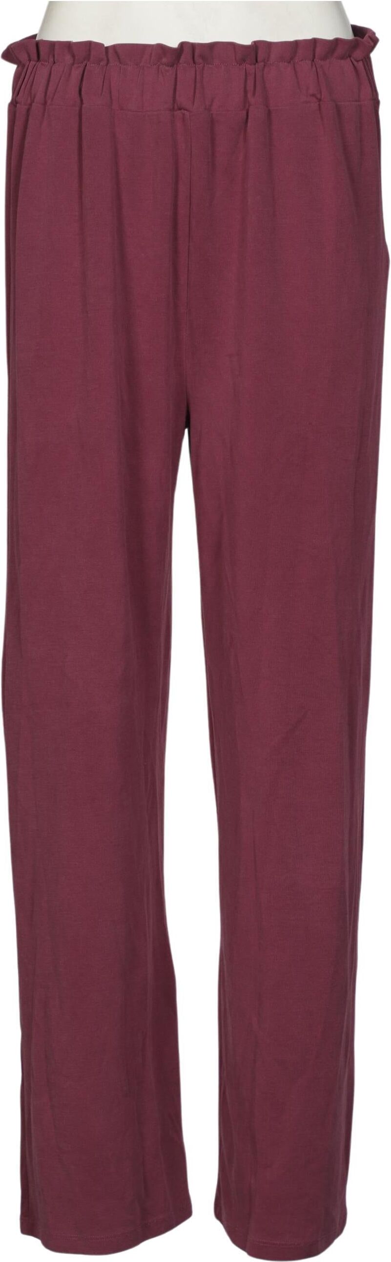 Kauf dich glucklich Damen Stoffhose, Bordeaux, Gr. M, Modal / Synthetik - Second Hand