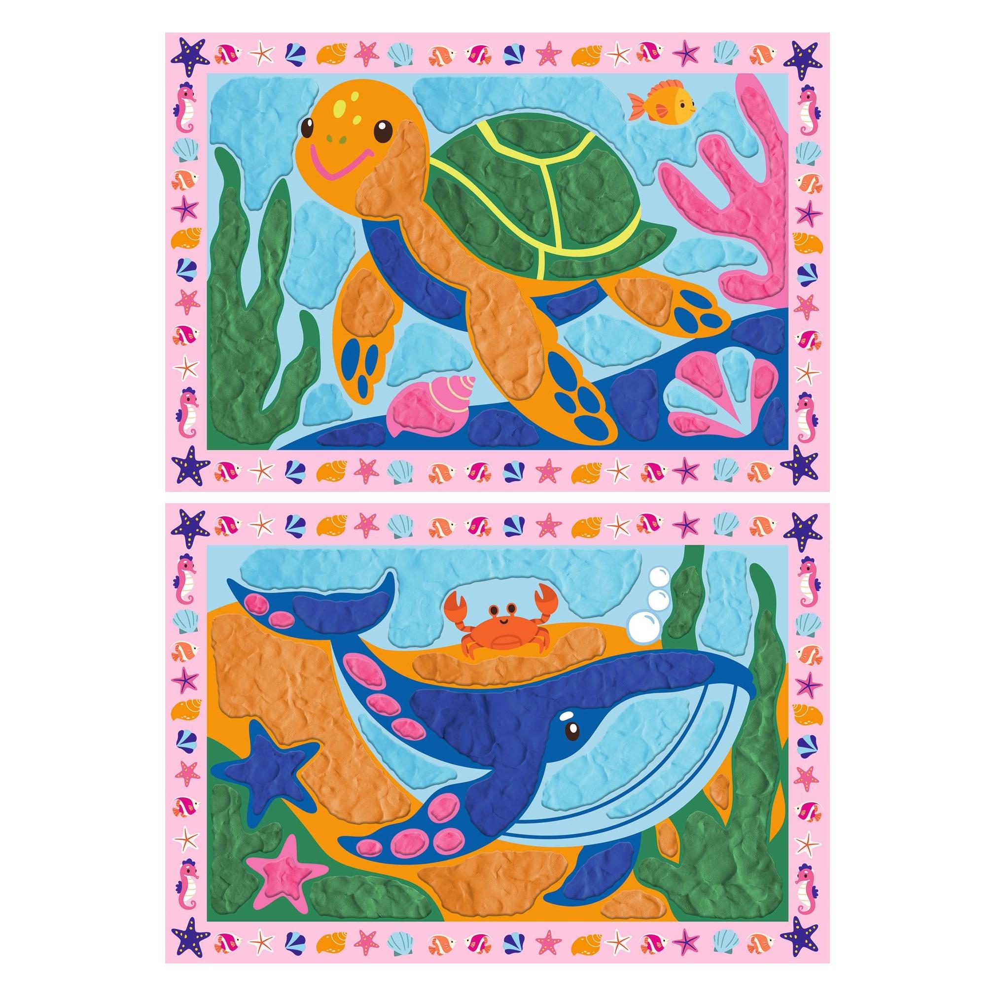 Ravensburger My First CreArt, Kneten nach Zahlen - Wal und Schildkröte (4005555231639-4005555231639)