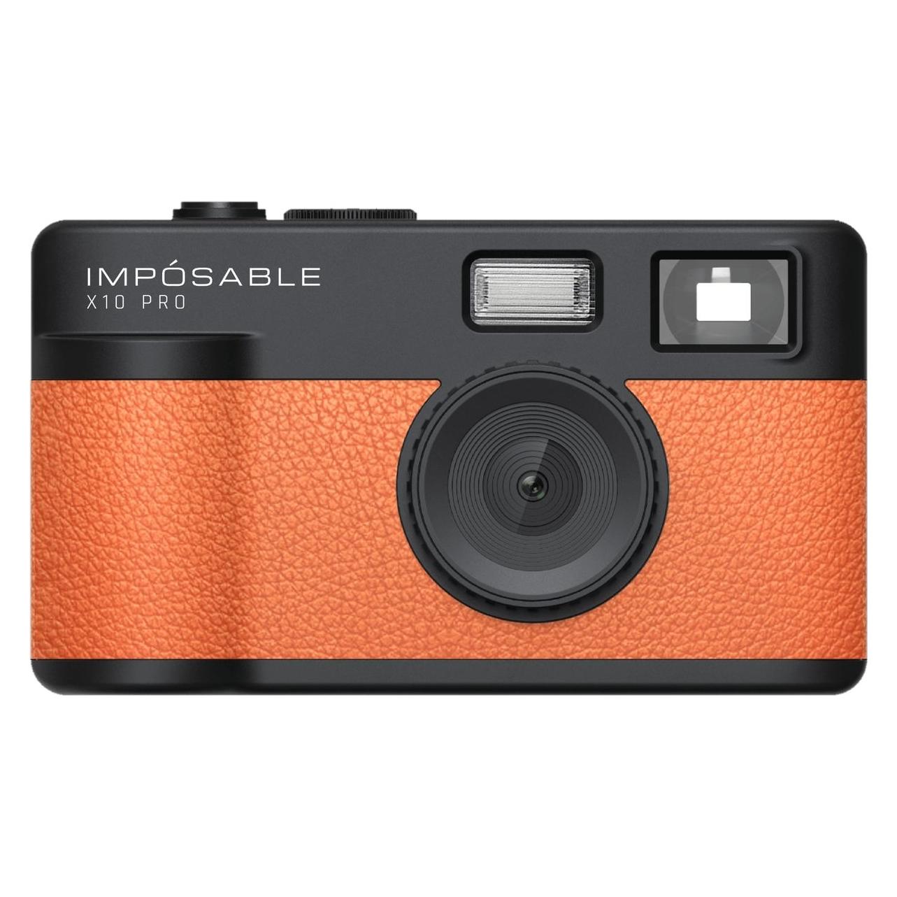 Impósable X10 PRO Signal Orange 12-MP-Retro-Kamera ohne Display mit 4-GB-Speicherkarte (12 Mpx) (72852670)