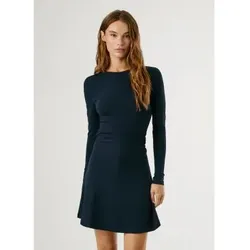 Pepe Jeans für Damen. PL9537718 Boli Kleid navy (L), Lässig, Baumwolle, Langarm, Marine