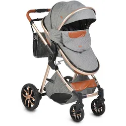 Moni Kinderwagen Alma Sportsitz Tragetasche umbaubar Wickeltasche Sitz umkehrbar dunkelgrau