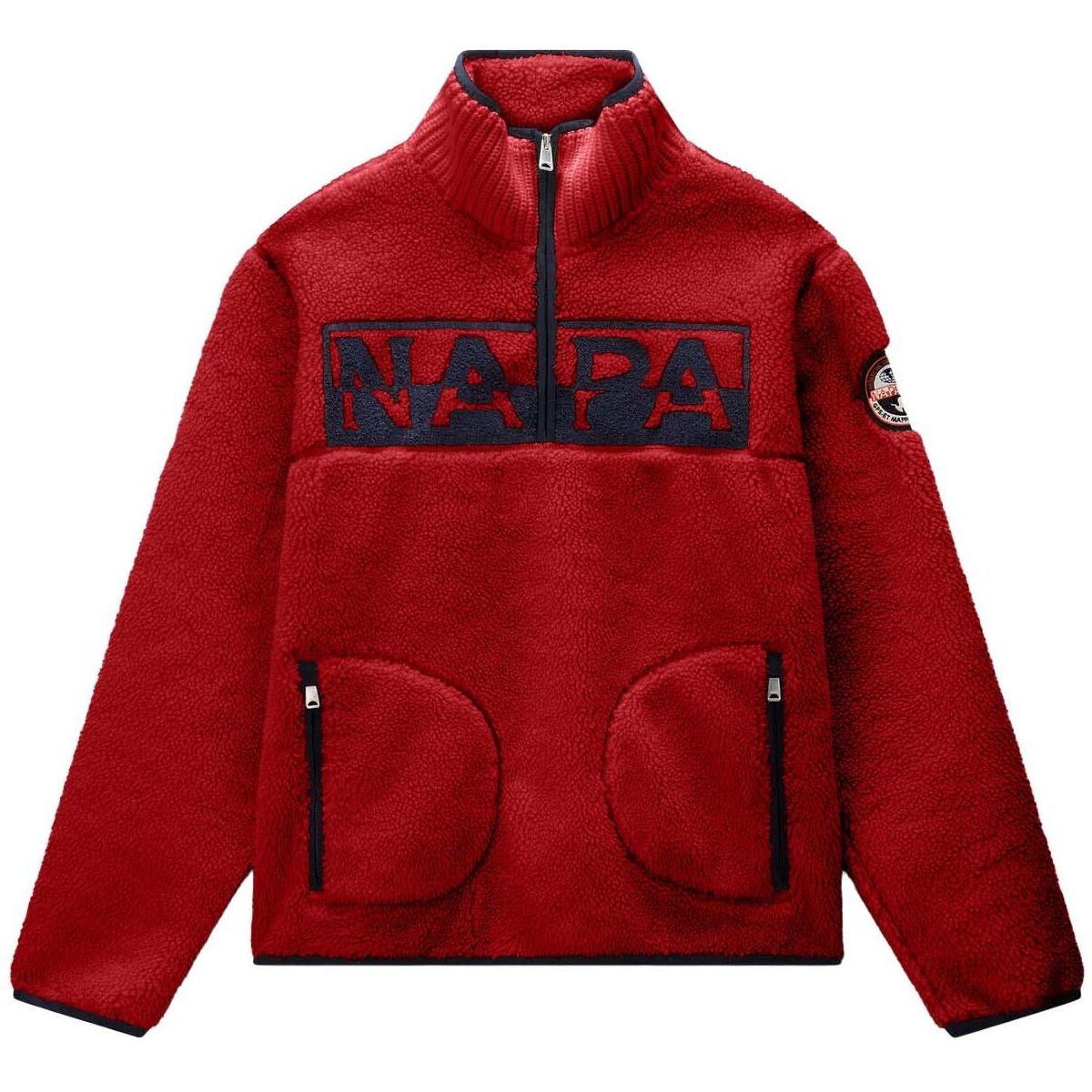Napapijri T-archive Fleece Half Zip haute red r1f (R1F) XL NP0A8A8HR1F1002