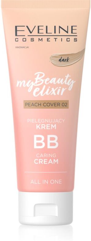 Eveline Cosmetics My Beauty Elixir Peach Cover hydrating BB cream shade 02 Dark 30 ml