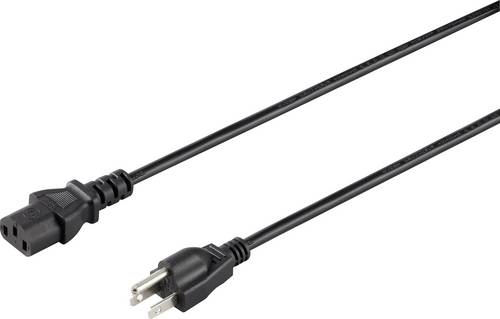 Sygonix SY-5042706 Kaltgeräte Anschlusskabel Schwarz 2.00m