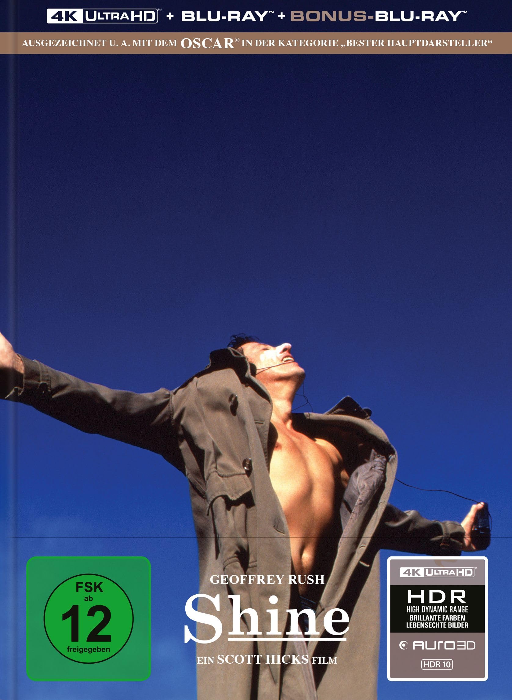 Scott Hicks - Shine - Der Weg ins Licht - Limitiertes Mediabook (4K Ultra HD + Blu-ray + Bonus-Blu-ray) - Preis vom 04.10.2026 03:51:26 h