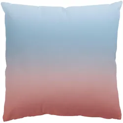 KISSENBEZUG Blau-Rosa Farbverlauf 50/50 cm