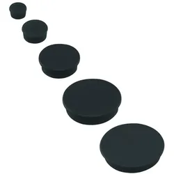 Ecobra, Magnet, Rundmagnet Hartferrit Ferrotafel 36x8,5mm schwarz VE=10 Stück (10x)