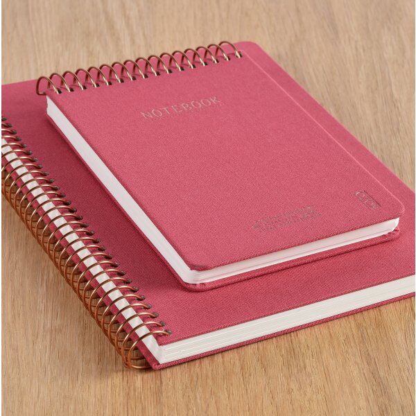 Kozo Notesbog, A5, Linjeret, Guava Pink