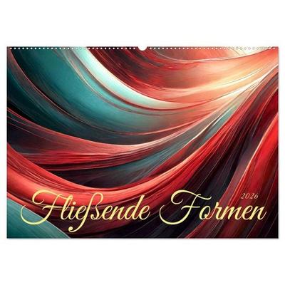 Fließende Formen (Wandkalender 2026 DIN A2 quer), CALVENDO Monatskalender