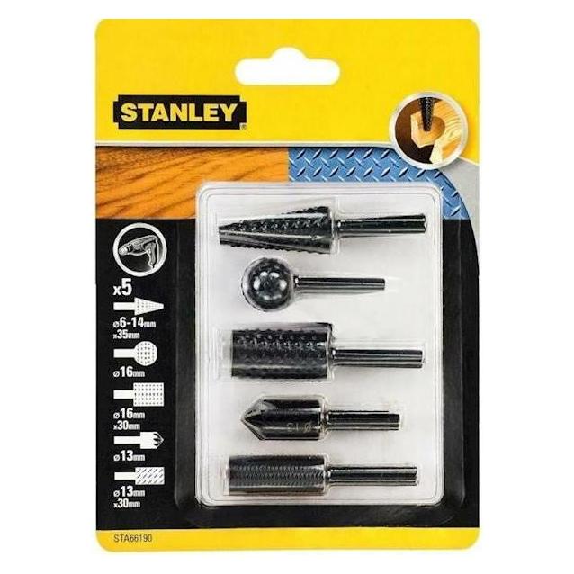 Stanley Drill files handle fi = 6mm-set for woodx4 (30 mm) (STA66190)