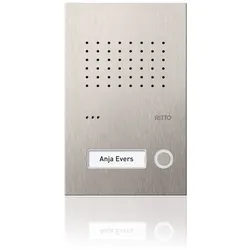 Ritto RGE1810125 Acero Pur Edelstahl Türstation 1WE