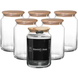 Ritzenhoff & Breker Varu Vorratsglas 880 ml 6er Set