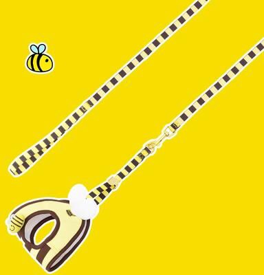 Uplift Treasures Cute Bee Pet Harness And Leash Set yellow m