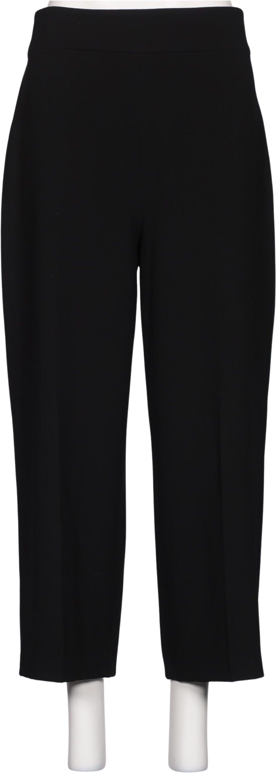 Zara Damen Stoffhose, Schwarz, Gr. L, Synthetik - Second Hand