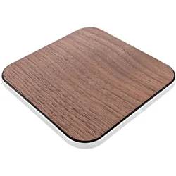 InLine Qi woodcharge, wireless fast charger, Smartphone kabellos laden, 5/7,5/10W/15W, Typ-C (15 W), Wireless Charger, Braun