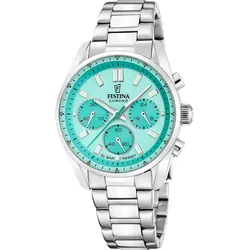 Festina Quarz Unisex Boyfriend F20753/3 - grün,silber - 37.5mm