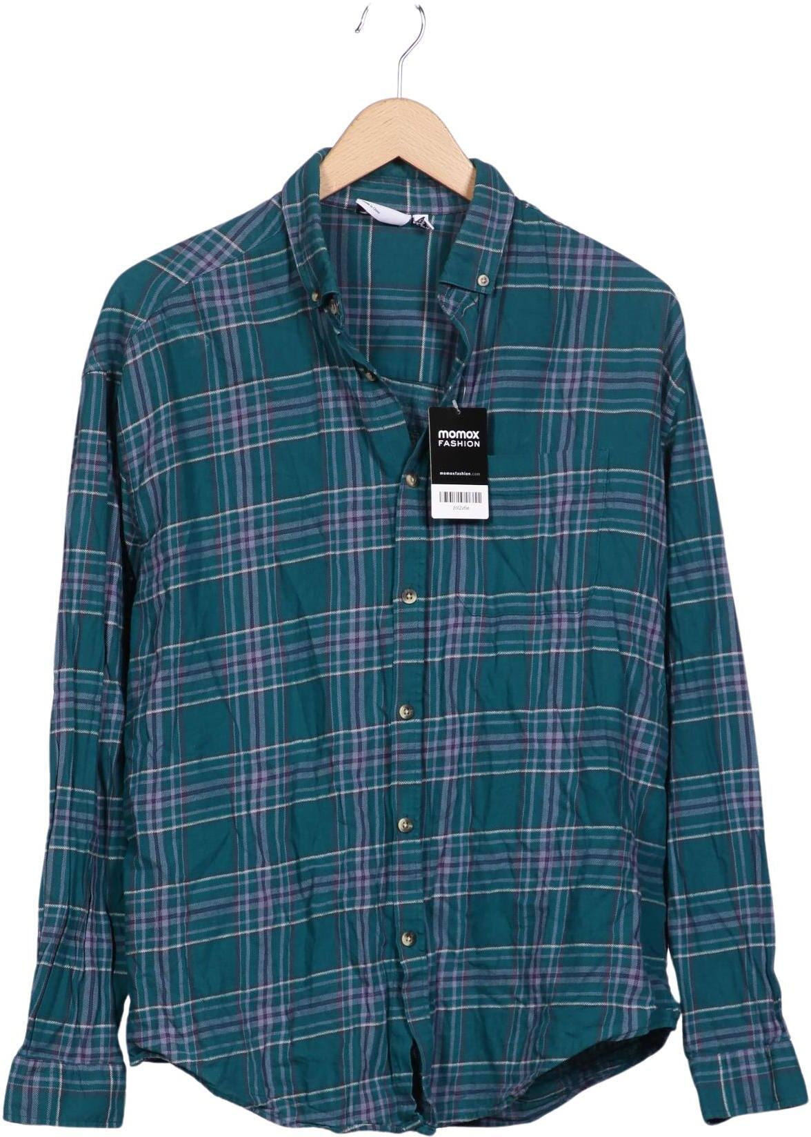 asos Herren Hemd, Grün, Gr. M, Baumwolle - Second Hand