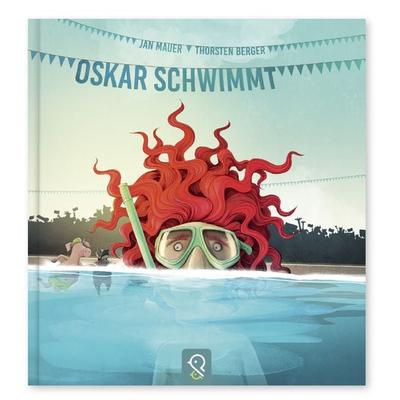 Oskar schwimmt, Gebundene Ausgabe von Jan Mauer, Klein & groß Verlag, 978-3-946360-21-6