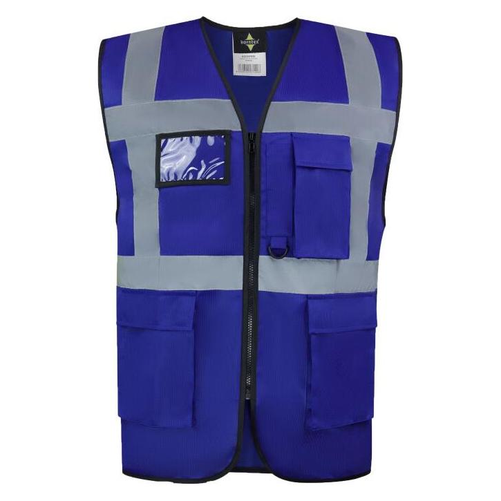 Korntex Warnweste Multifunktional Hamburg Königsblau mit 360° Sicherheit 3XL EN ISO 17353 KXCMF (3XL) (KX226-ROYAL BLUE)