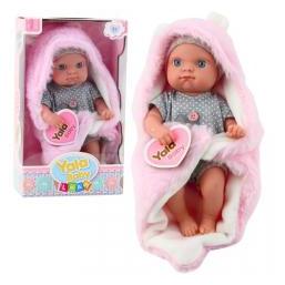 Lean Toys Lean Baby-Puppe Im Grauen Schlafanzug Mit Decke Hase Rosa 23Cm (66583680)