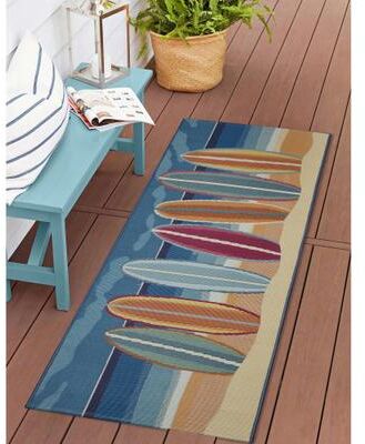 Lush Decor Esencia Surf Break Indoor/Outdoor Mat