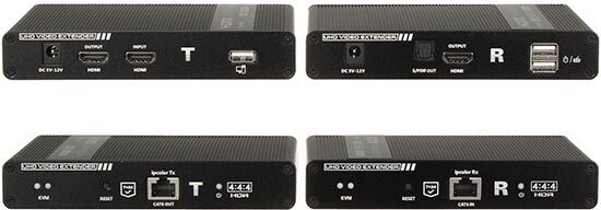 Estensore Rx+tx Segnale Video Hdmi+usb Uhd 4k Utp Cat5e/cat6 Over Ip - 70m