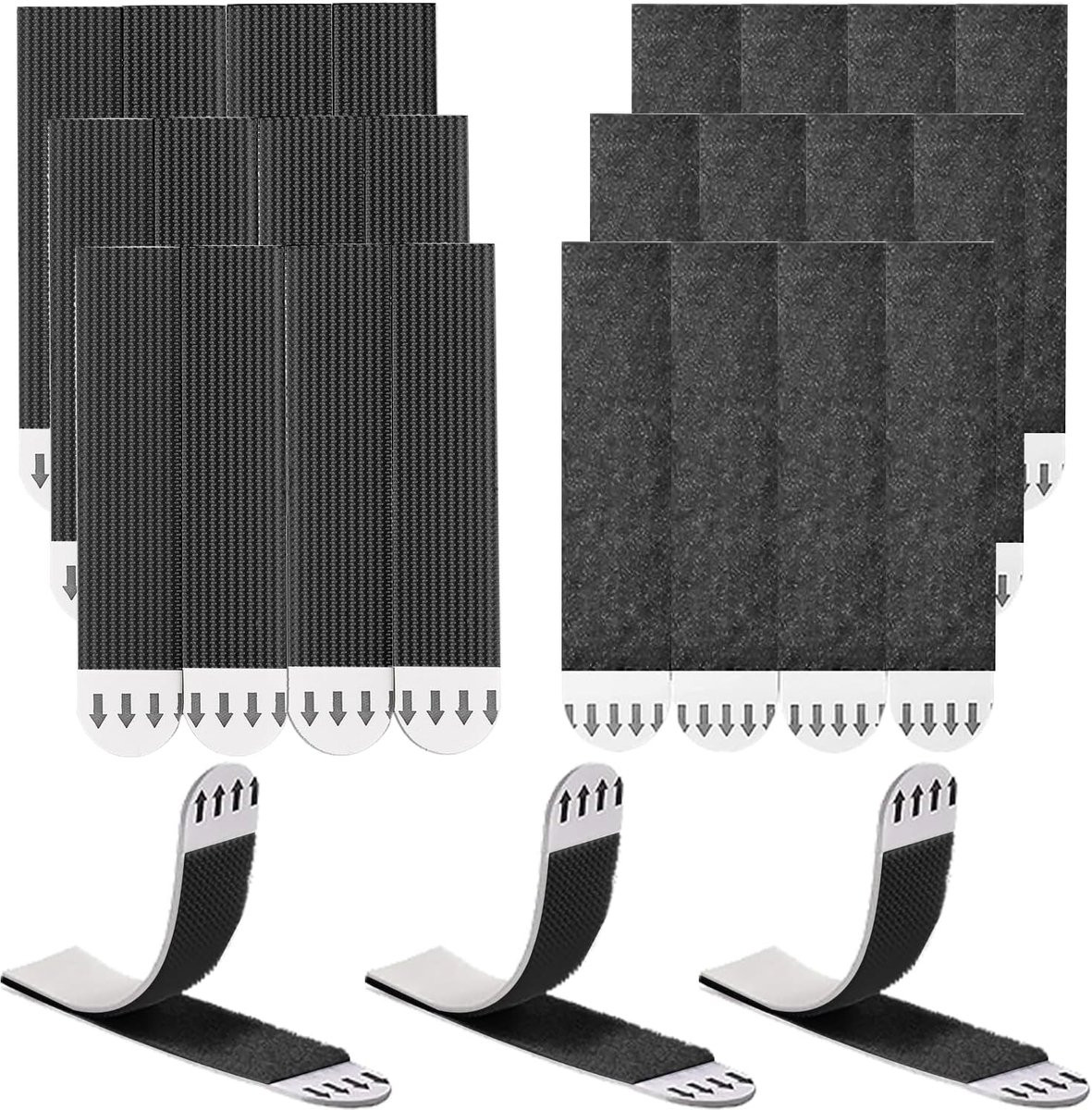 24 stuks Strips voor wanddecoratie - 12 paar fotohangers met sterke hechting - ShopVlot