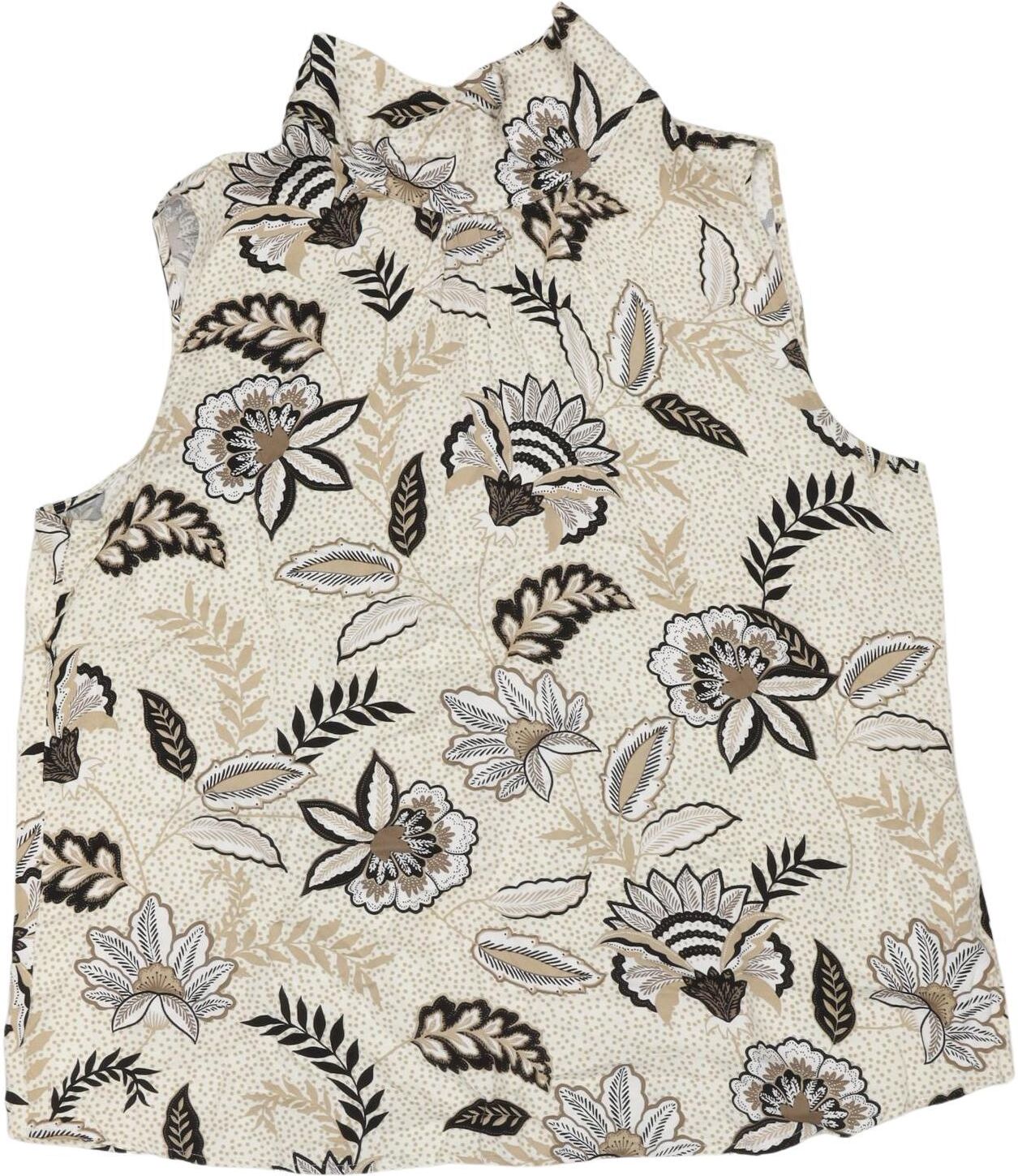 Taifun Damen Top, Beige, Gr. EU 40, Viskose - Second Hand