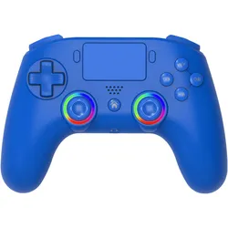Subsonic Wireless Led Controller Blue for PS4/PC (PC, PS4), Gaming Controller, Blau
