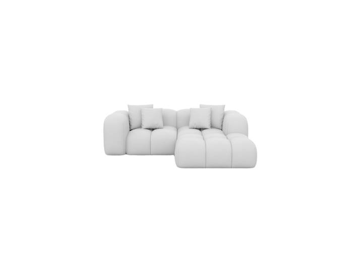 3-Sitzer Design Echtleder Ecksofa „Alba Studio“ Echtleder White BLOOMINGLOFT Collection