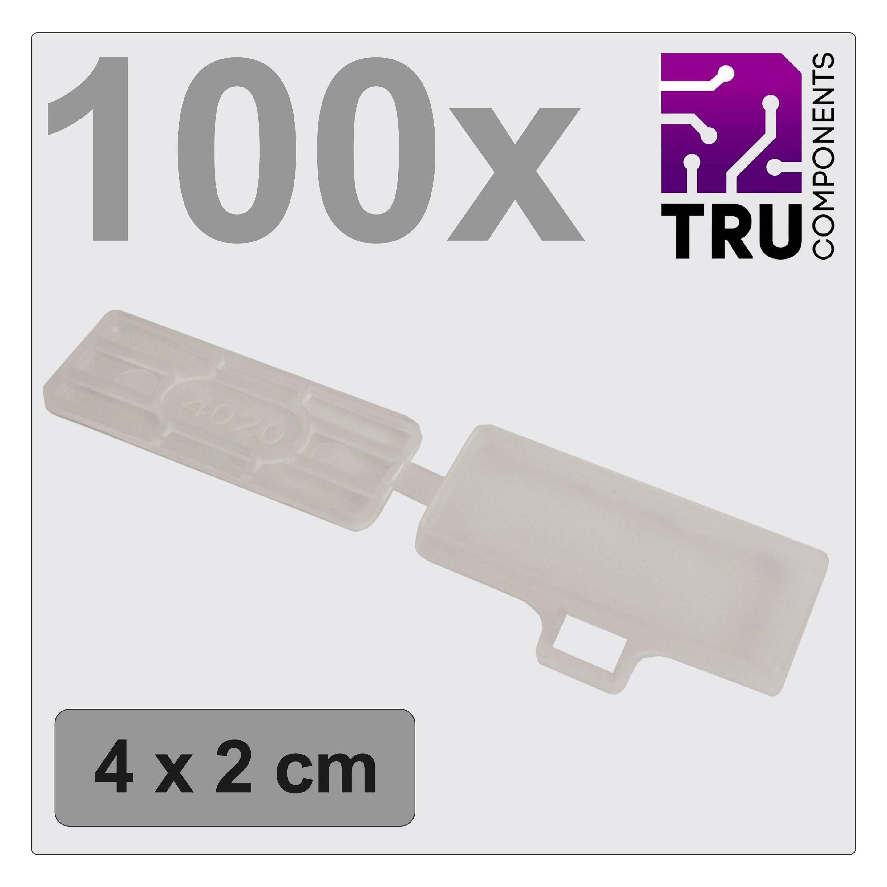Tru Components TC-12888608 T24CA084 Zeichenträger Beschriftungsfläche: 18 x 42 (TC-12888608)