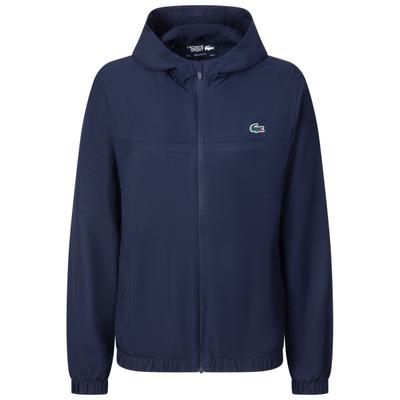 Sweatjacke LACOSTE "Lacoste BH3466 Trainingsjacke Damen Bekleidung", Damen, Gr. XXL, blau (dunkelblau), 100% Polyester, Sweatjacken Sweatjacke
