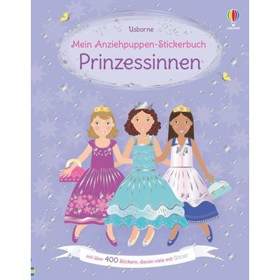Mein Anziehpuppen-Stickerbuch: Prinzessinnen, Taschenbuch von Fiona Watt, Usborne, 978-1-78941-510-0