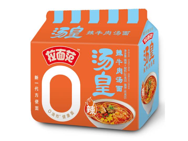 Lamianfan Ramen King pittig rundvlees soep noedels 5-pak 120g*5